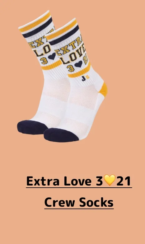 Extra Love 3💛21 Crew Socks