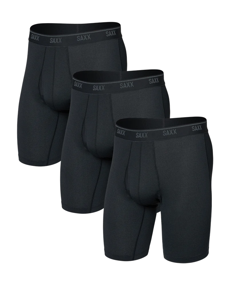 Quest Quick-Dry Mesh Long Boxer Brief 3-Pack