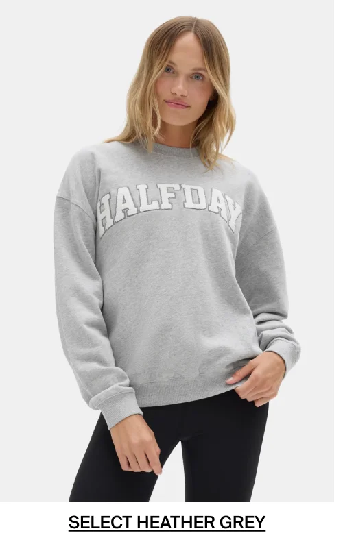 Halfdays Sweatshirt in Heather Grey
