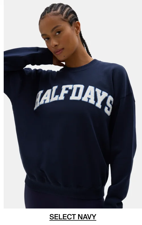 Halfdays Sweatshirt in Navy