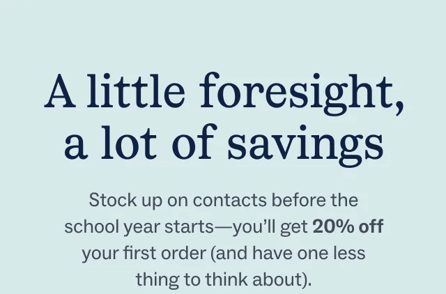 A little foresight, a lot of savings