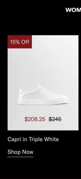 Capri in Triple White. Shop Now