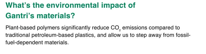 What’s the environmental impact of Gantri’s materials?