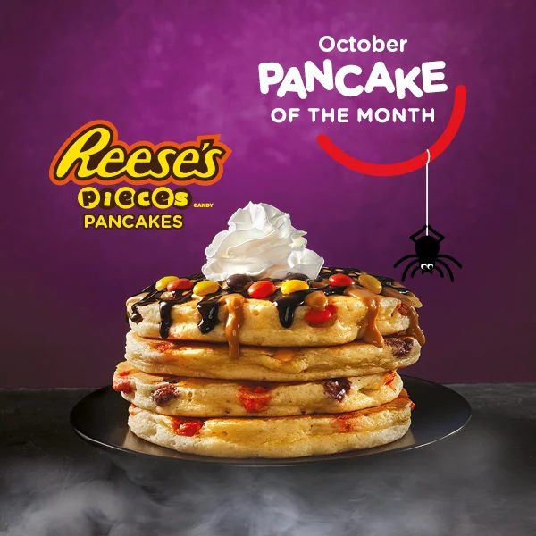 OCTOBER PANCAKE OF THE MONTH: REESE’S PIECES® PANCAKES