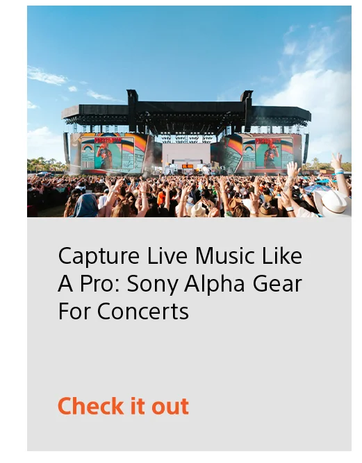 Capture Live Music Like A Pro: Sony Alpha Gear For Concerts | Check it out