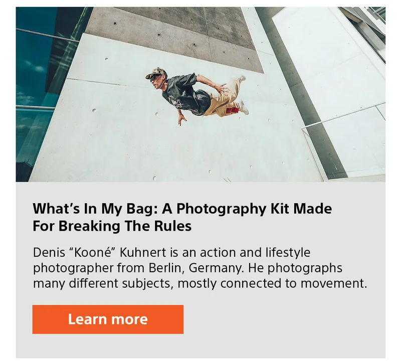 What's In My Bag: A Photography Kit Made For Breaking The Rules | Learn more