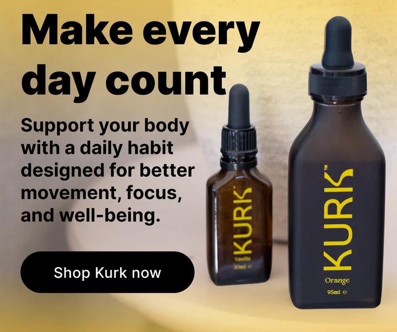 Make every day count | Support your body with a daily habit designed for better movement, focus, and well-being. [ Shop Kurk now ]