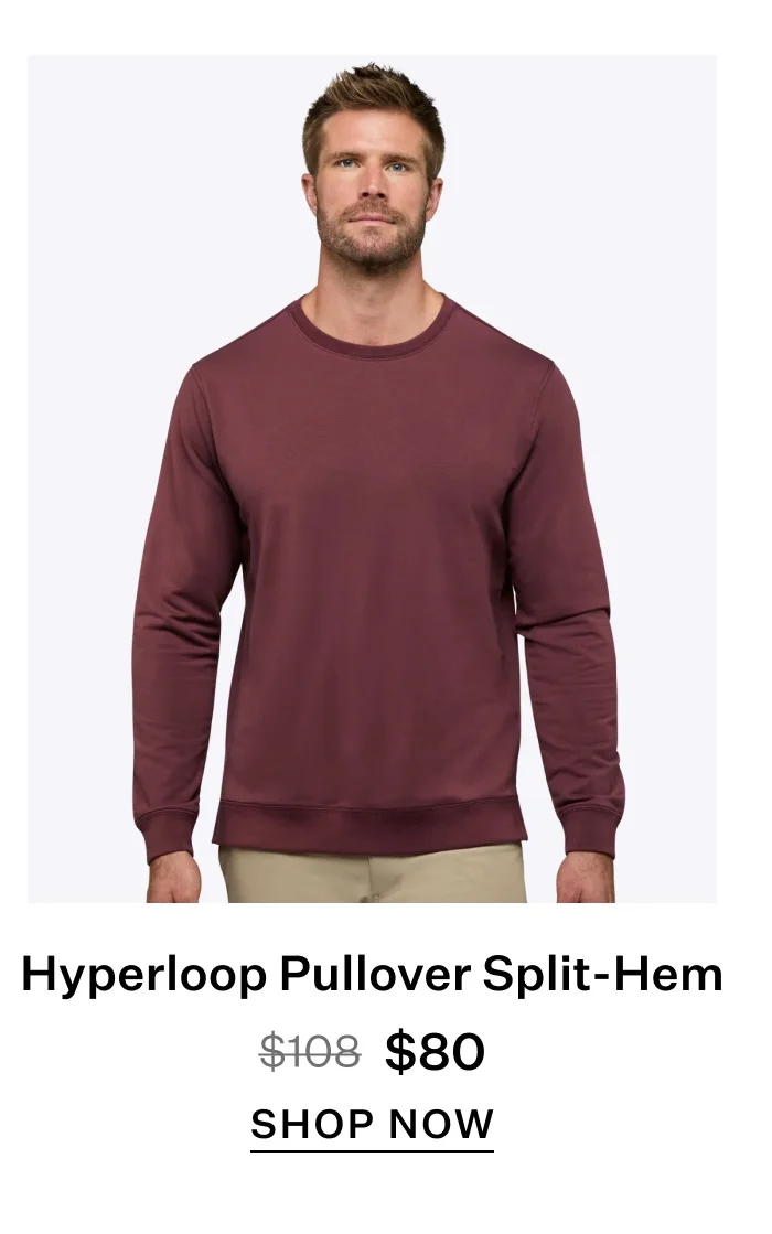 Hyperloop Pullover Split-Hem