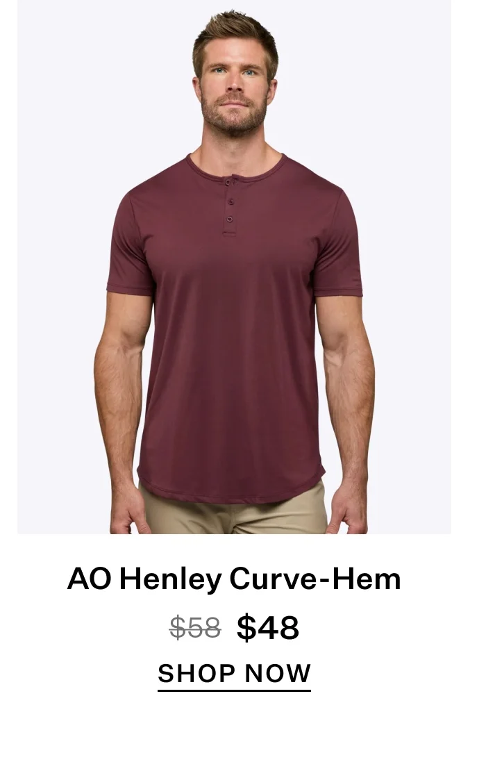 AO Henley Curve-Hem