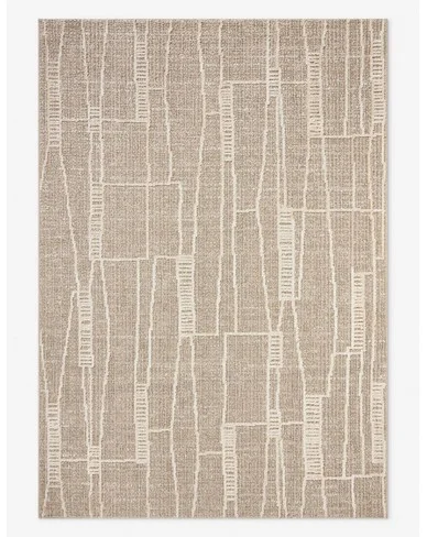 Bexley V Rug by Amber Lewis x Loloi - Mushroom and Natural / 11'6" x 15'