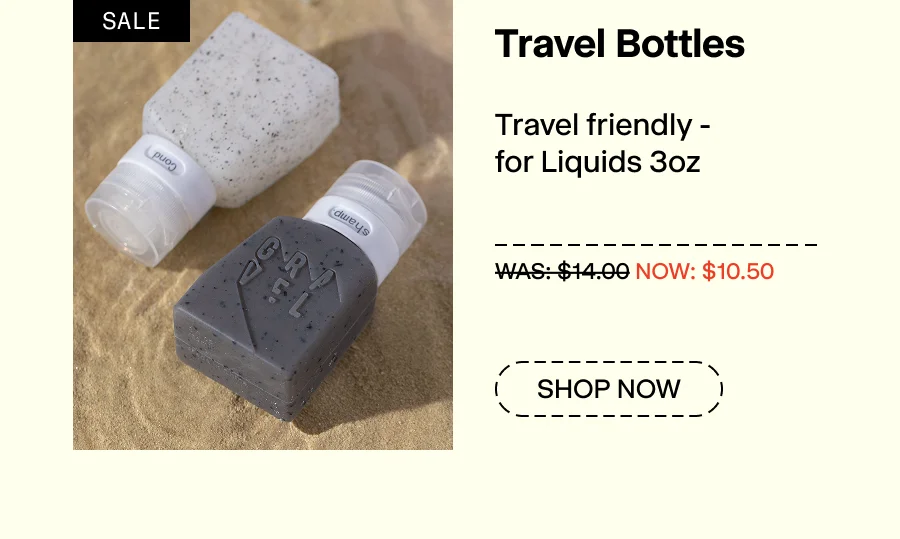 Gravel | Shop Travel Bottles