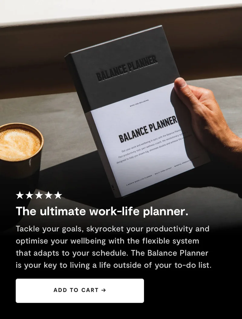 Shop The Balance Planner