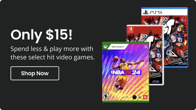 Only $15! Spend less & play more with these select hit video games. | Shop Now