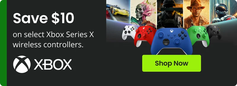 Save $10 on select Xbox Series X wireless controllers. | Shop Now
