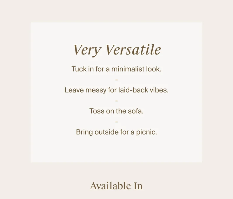 Very Versatile | Shop Now