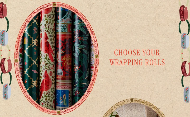 Choose your wrapping rolls