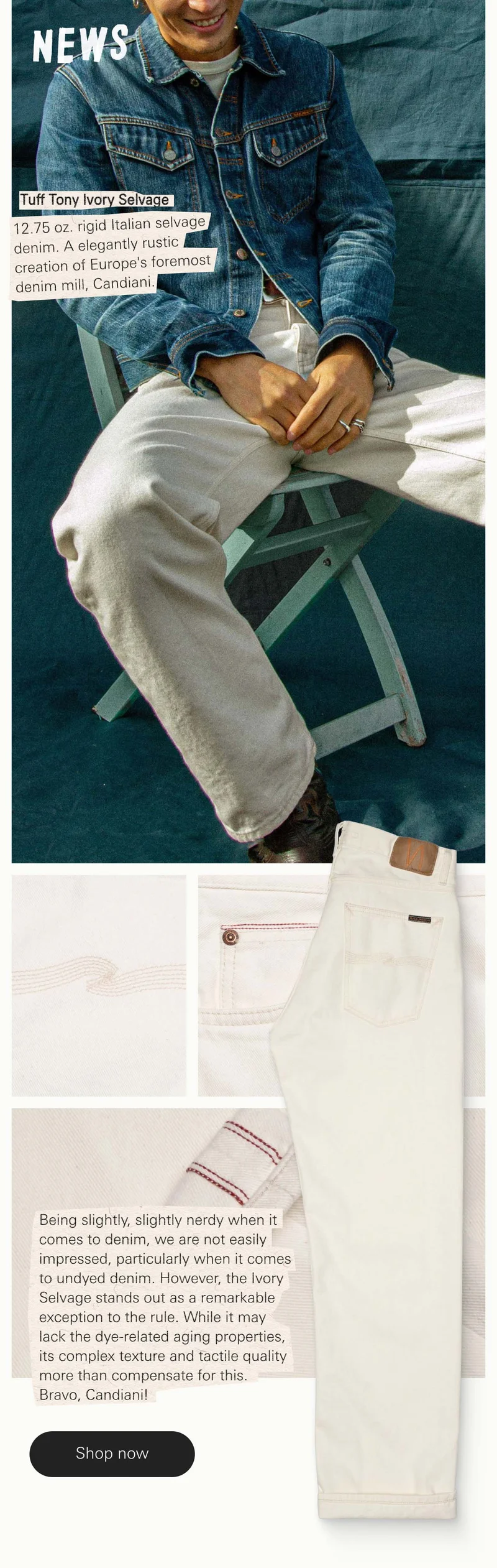 Tuff Tony Ivory Selvage