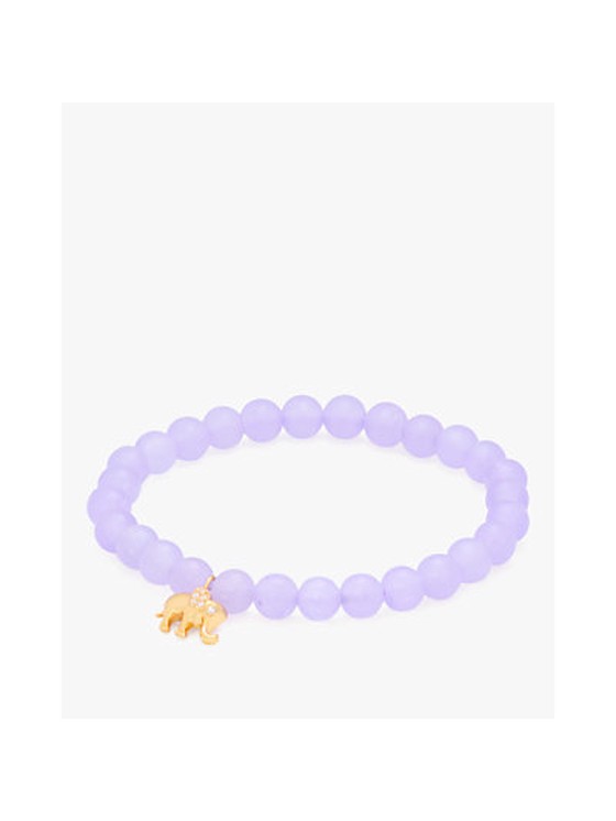 Rainbow Joy Elephant Charm Stretch Bracelet