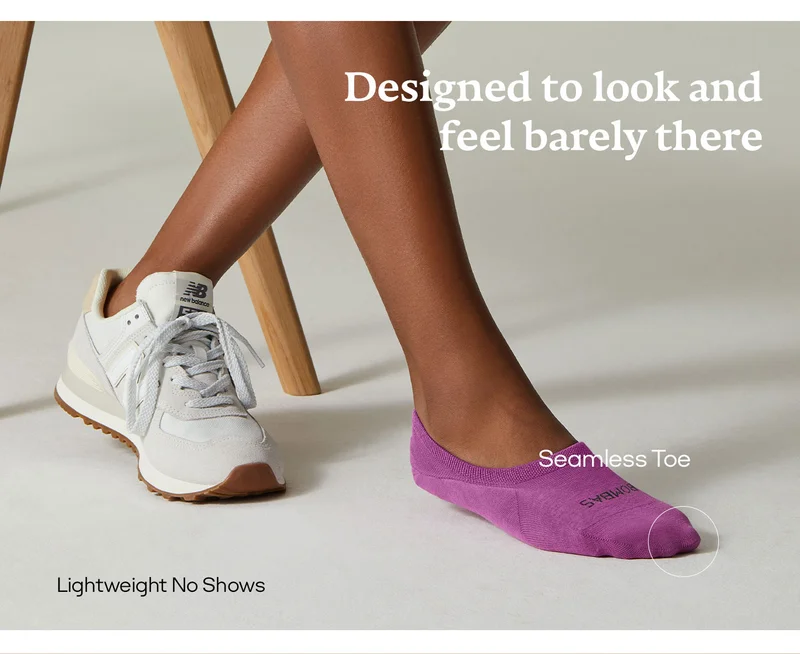 DESIGNED TO LOOK AND FEEL BARELY THERE | SEAMLESS TOE | LIGHTWEIGHT NO SHOWS