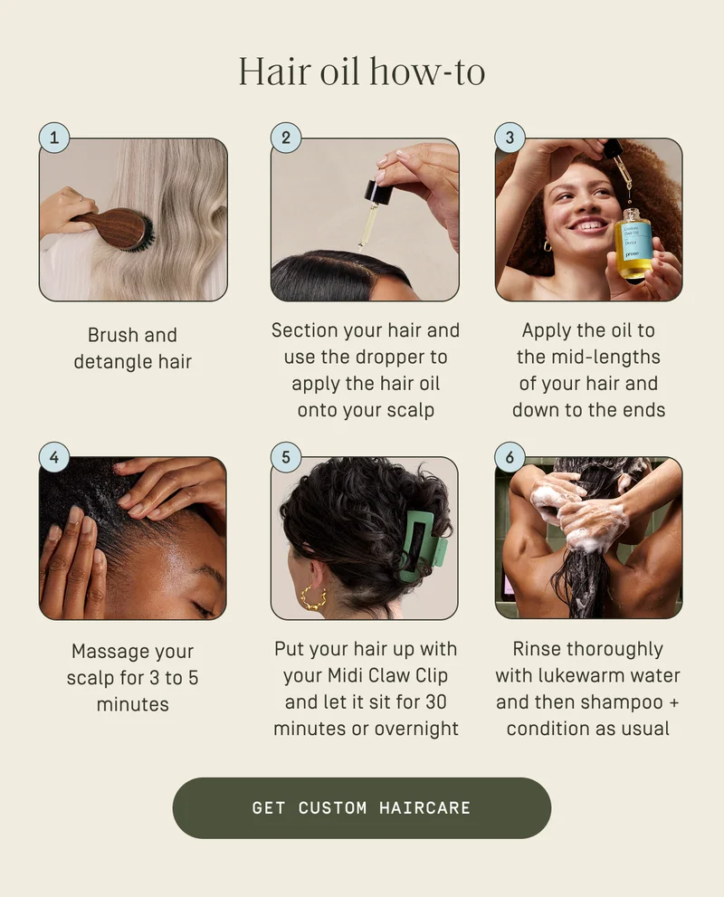 Hair oil how-to
