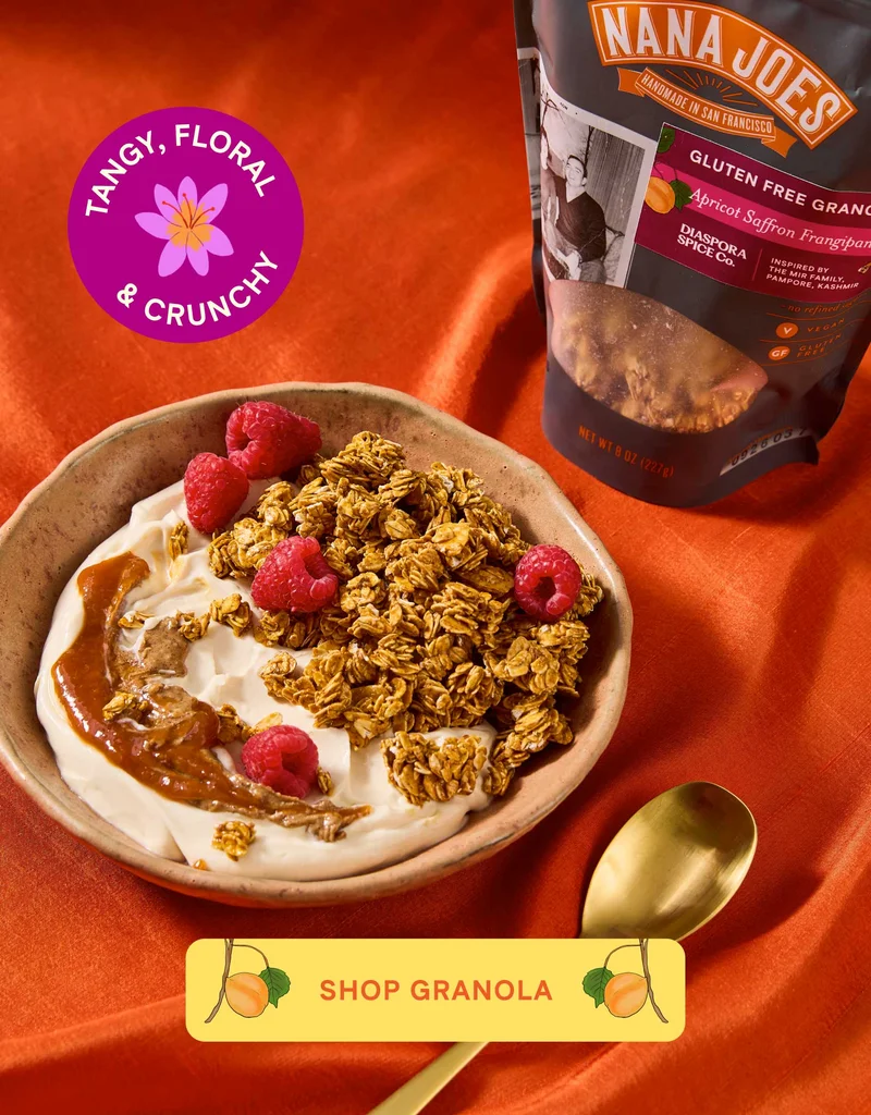 Tangy, Floral, and Crunchy. Shop Granola