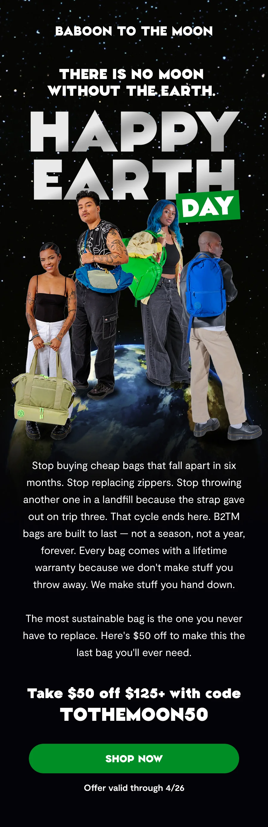 Earth Day Sale
