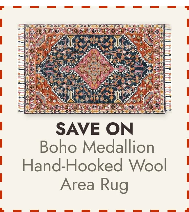 Alexander Home Sahara Boho Medallion Hand-hooked Wool Area Rug