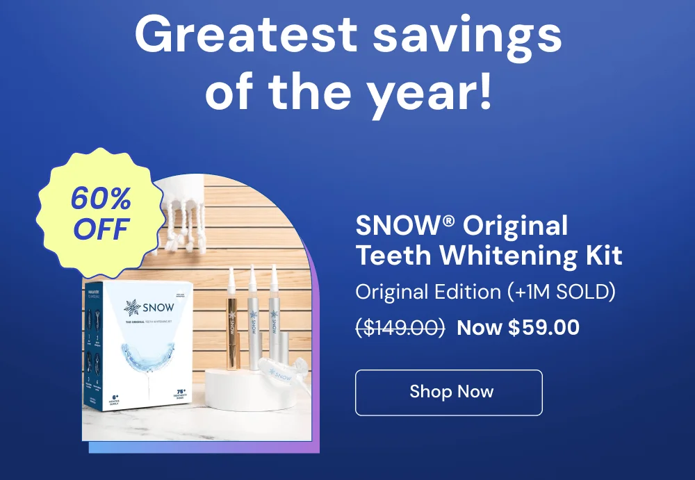 SNOW® Original  Teeth Whitening Kit. Only $59. [SHOP NOW]
