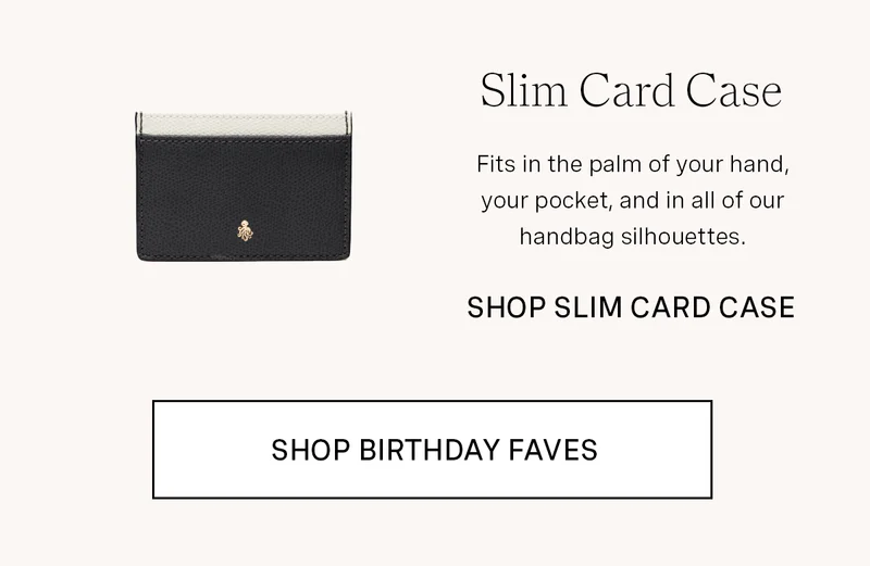 Slim Card Case in Noir