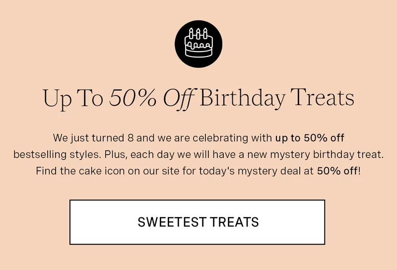 Birthday Sale