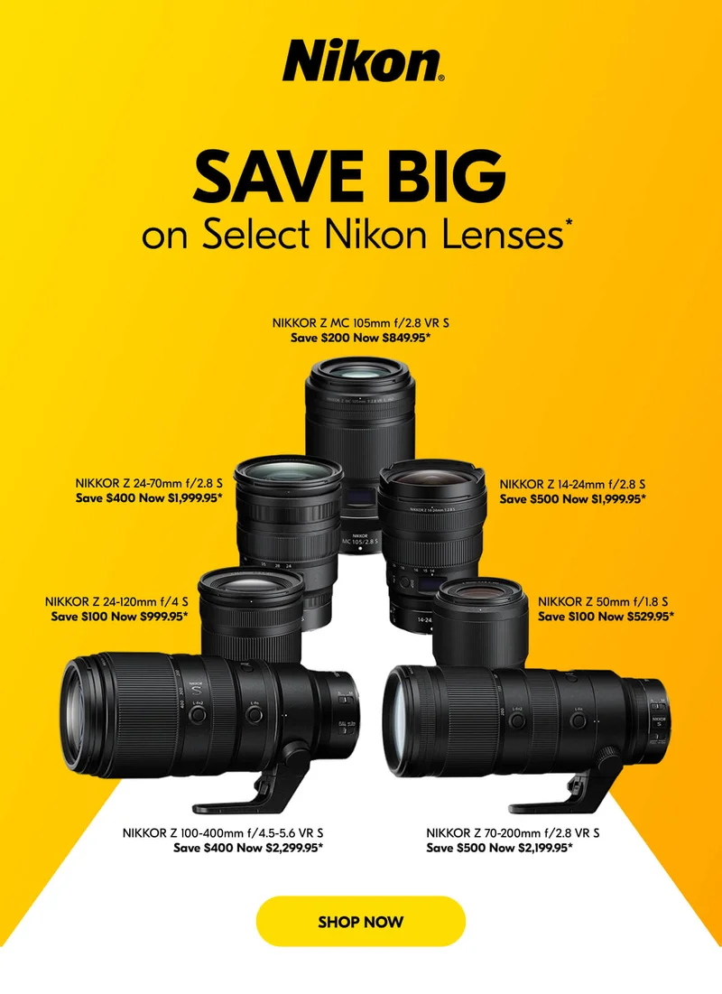 Nikon | Save Big on Select Nikon Lenses*