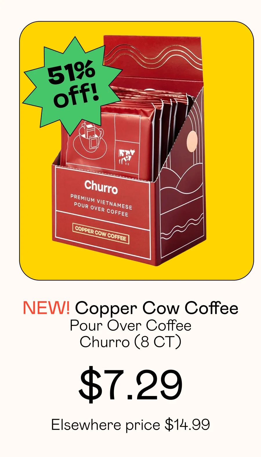 Pour Over Coffee - Churro (8 CT)