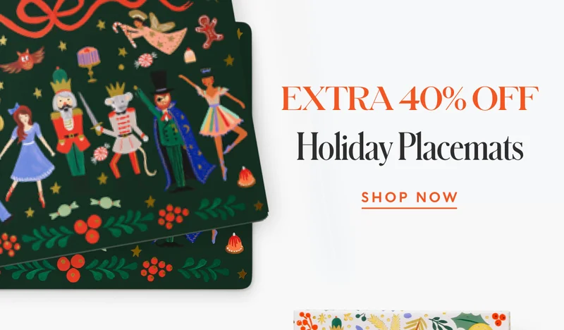 Extra 40% Off Holiday Placemats
