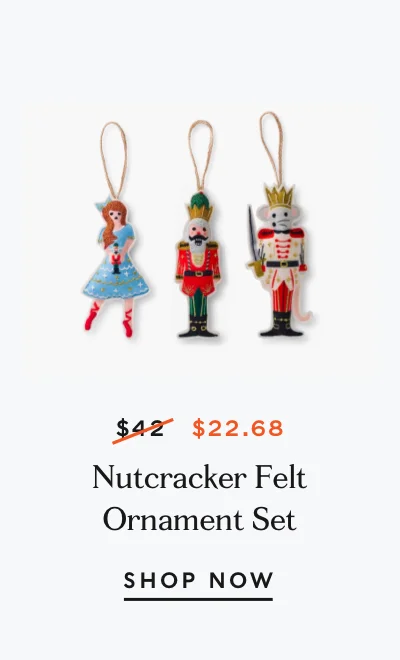 Nutcracker Felt Ornament Set