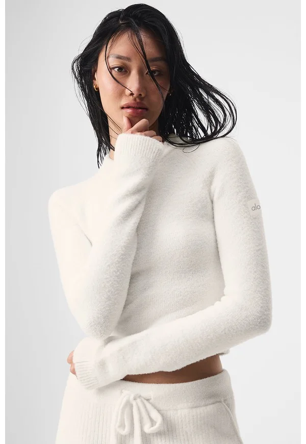 Snuggle Up Sweater Long Sleeve - Ivory - Ivory / L