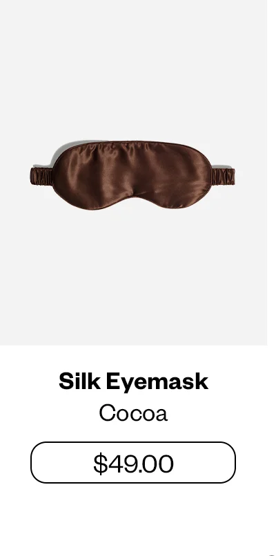 Silk Eyemask Cocoa