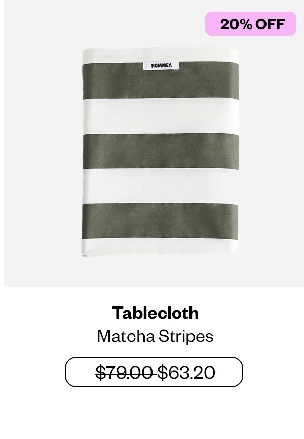 Tablecloth Matcha Stripes