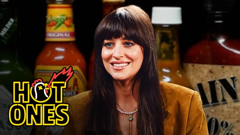 Dakota Johnson on Hot Ones.