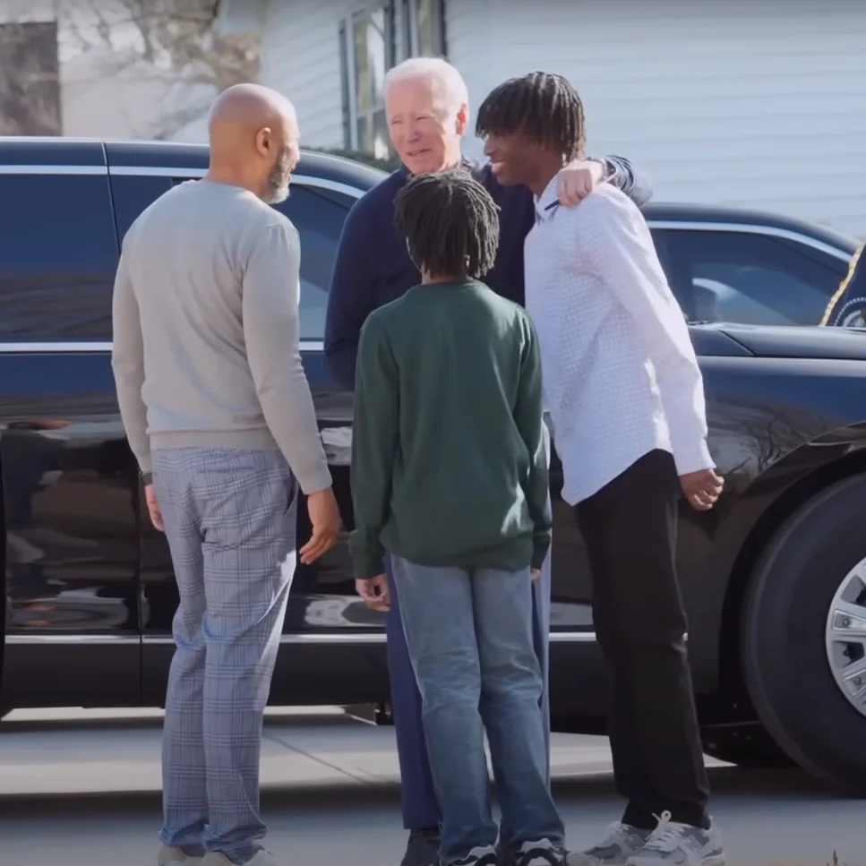 President Joe Biden Meets With Eric and His Sons From North Carolina