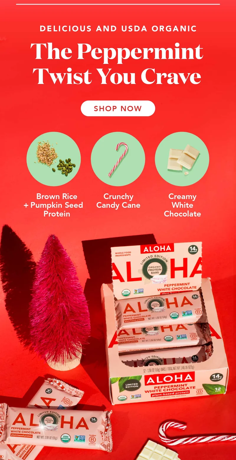 Delicious and USDA organic. The peppermint twist you crave