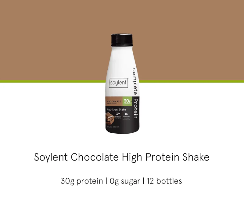 soylent chocolate high protein shake