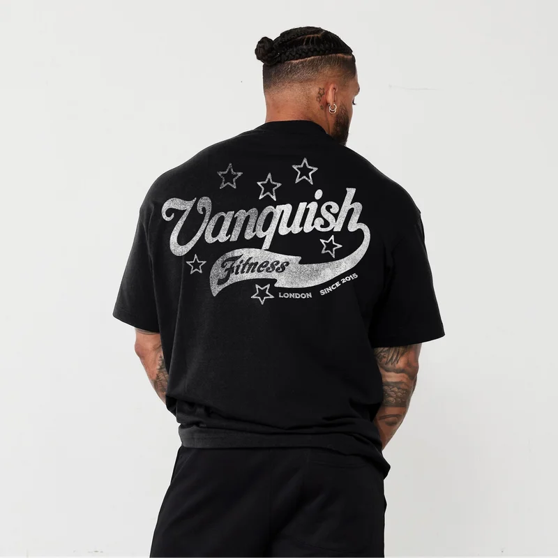 Image of REVOLVE VINTAGE FLOURISH BLACK OVERSIZED TEE
