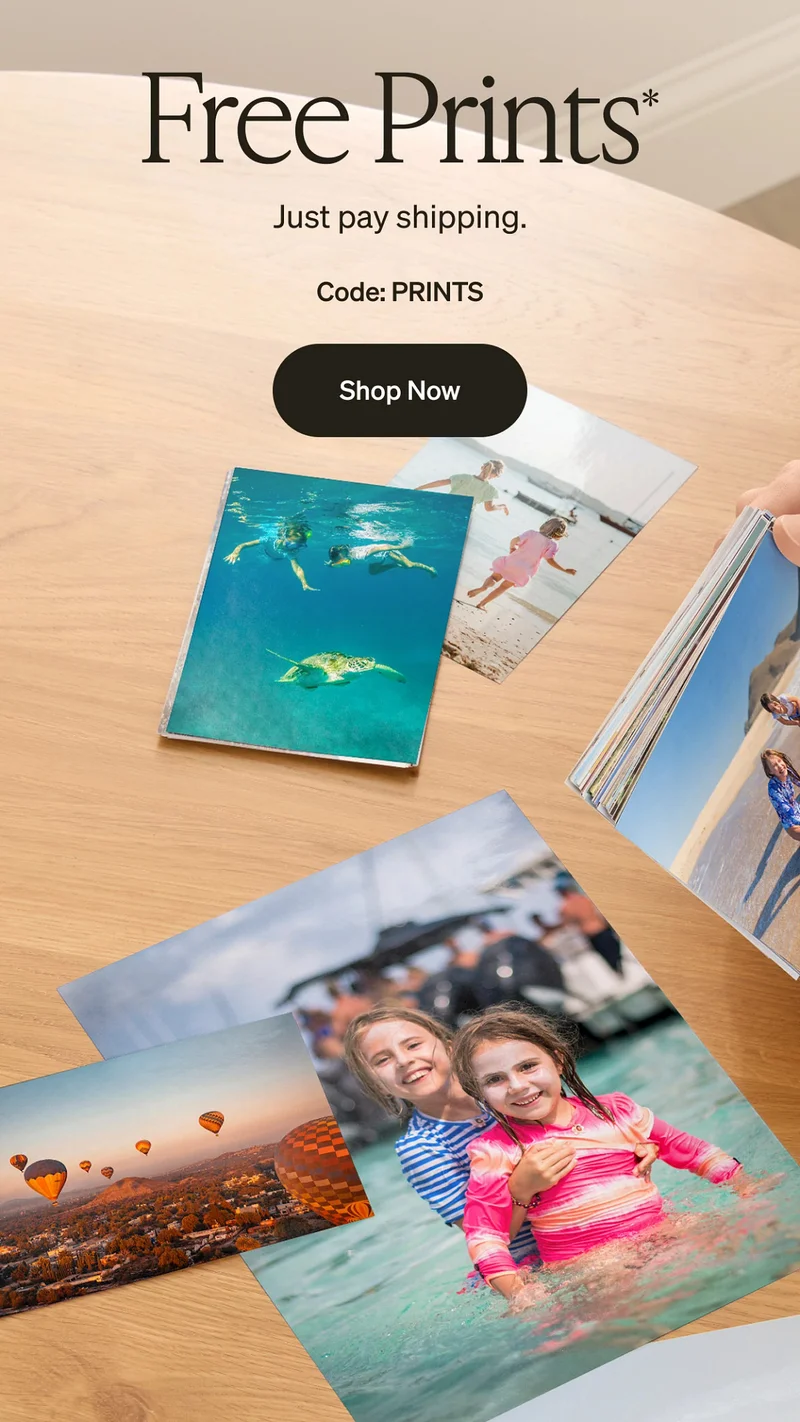 Up to 50% off almost everything + Free Prints!
