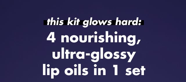 4 nourishing, ultra-glossy lip oils in 1 set 4 nourishing, ultra-glossy lip oils in 1 set