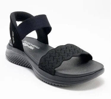 Skechers Slip Ins Ultra- Flex Washable Knit Sandals -Feelin' Pretty