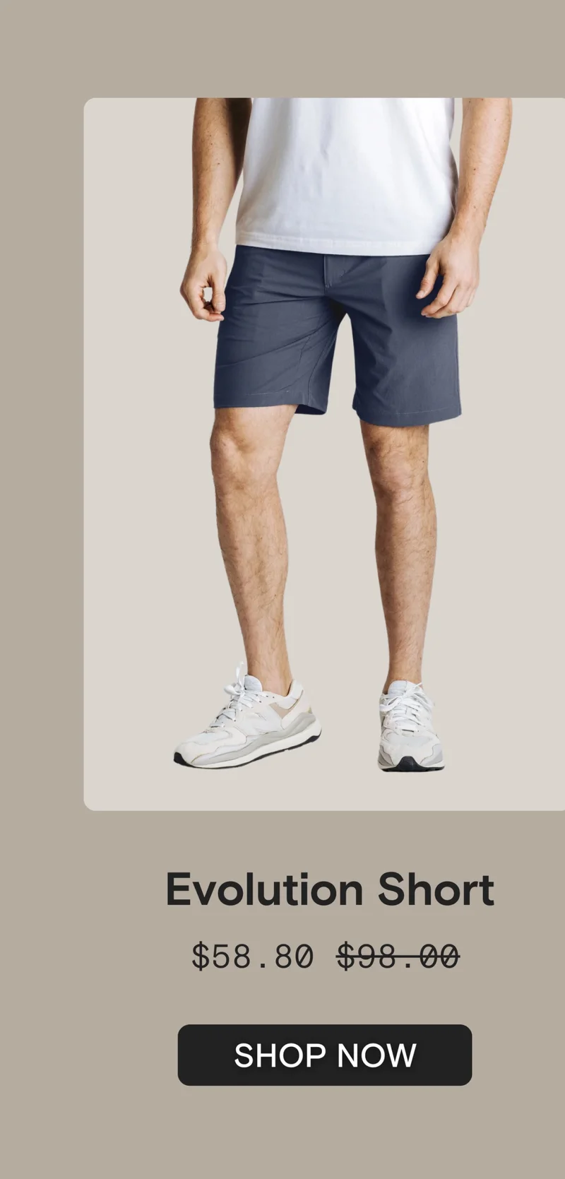 Evolution Short - Blue Grey