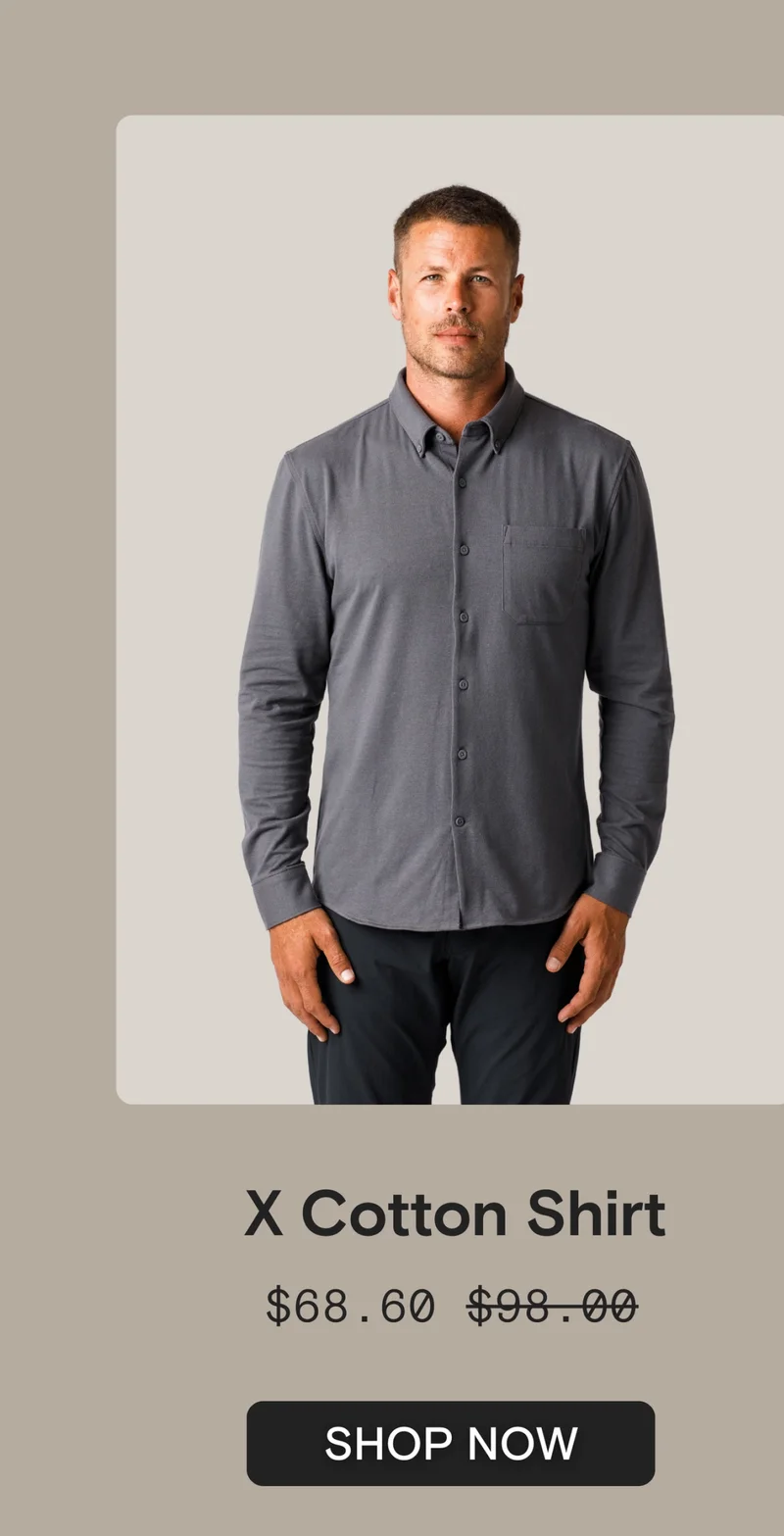X Cotton Shirt - Concrete