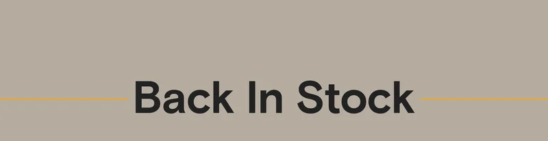 Back In Stock