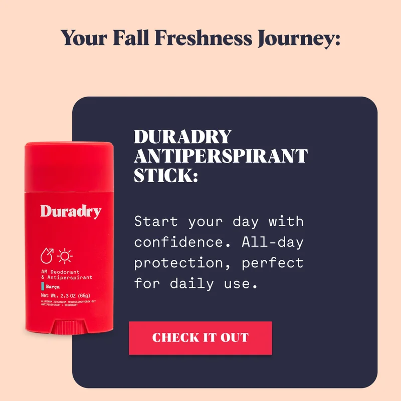 Duradry Antiperspirant Stick: Start your day with confidence. All-day protection, perfect for daily use.