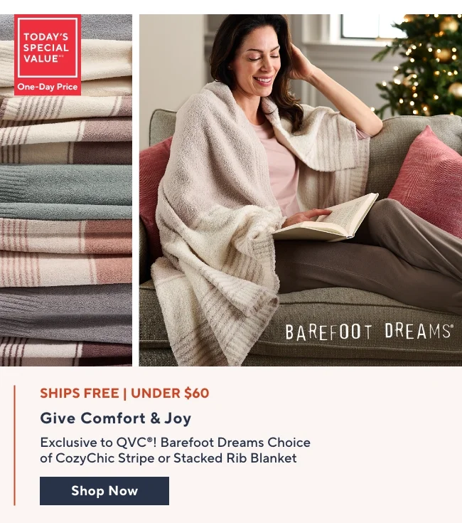 Barefoot Dreams 45x60 CozyChic Stacked RibBorder Blanket